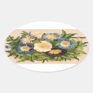 Sticker Ovale Vintage matin gloire
