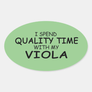 Sticker ovale Viola temps de qualité