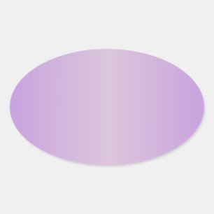 Sticker Ovale Violet 1 - Chardon et dégradé de lavande