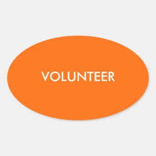 STICKER OVALE VOLONTAIRE