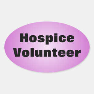 Sticker Ovale Volontaire consacré d'hospice