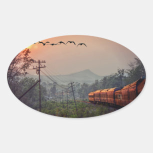 Sticker Ovale Voyage