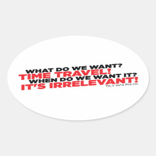 Sticker Ovale Voyage de temps