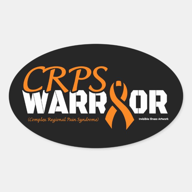 STICKER OVALE WARRIOR...CRPS (Devant)