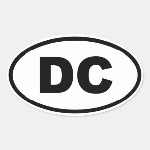 Sticker Ovale Washington DC