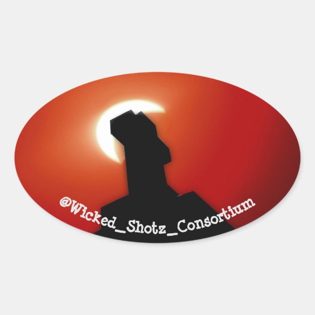 Sticker Ovale Wicked Eclipse (Devant)