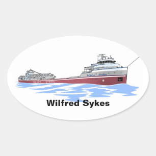 Sticker Ovale Wilfred Sykes se décharger Inland