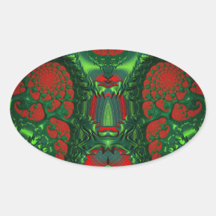 Sticker Ovale ~ Wow 3D ! JOYEUX NOËL ~