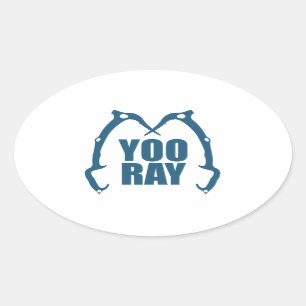 Sticker Ovale Yoo Ray (Ouray) Escalade de glace