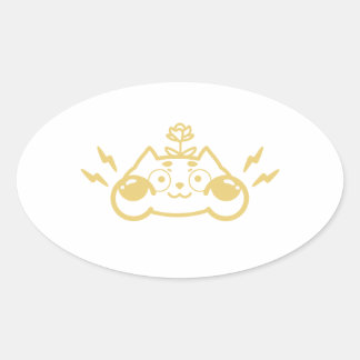Sticker Ovale Zappy Chip the Cute Chipmunk