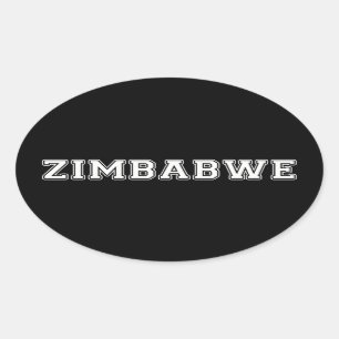 Sticker Ovale Zimbabwe