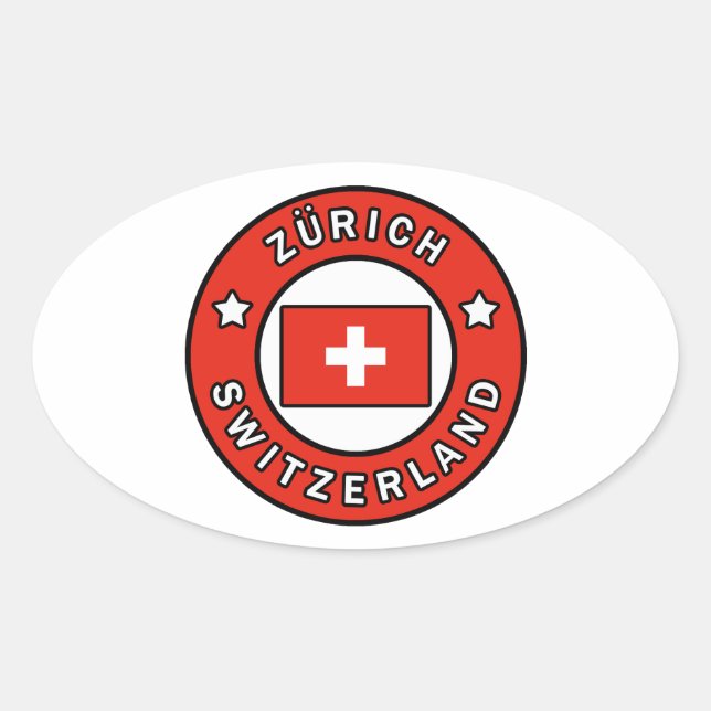 Sticker Ovale Zürich Suisse (Devant)