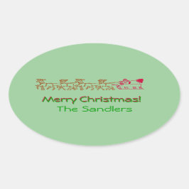 Sticker (ovl) - Santa und sein Schlitten
