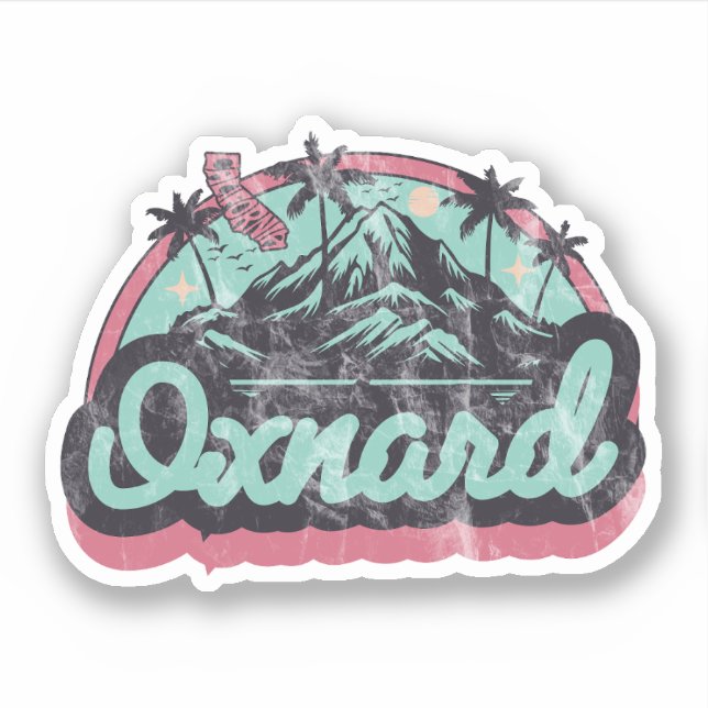 Sticker Oxnard, Californie (Devant)