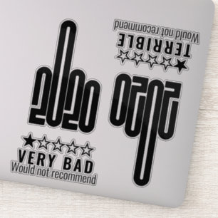 Sticker Pack Black 4 sur mesure 2020 à doigt moyen