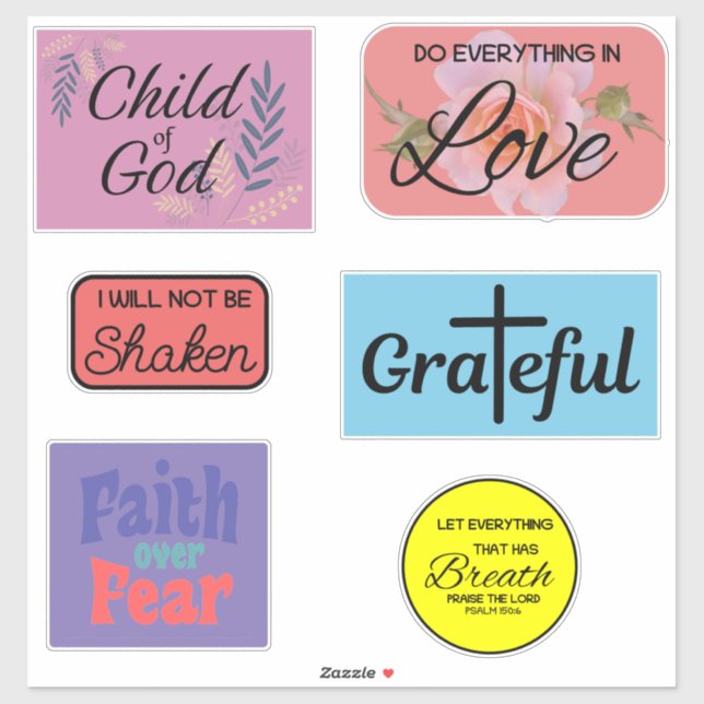 Sticker Pack chevalier chrétien (Feuille)