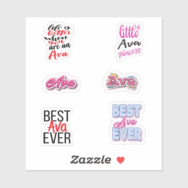 Sticker Pack d'autocollants Ava (Feuille)