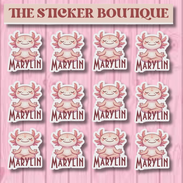 Sticker Pack d'autocollants Axolotl de Méditerranée de nom (Créateur téléchargé)