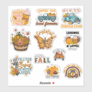 Sticker Pack d'autocollants d'amoureux de l'automne