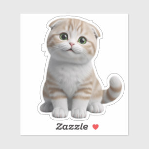 Sticker Pack d'autocollants de chaton mignon en dessin ani