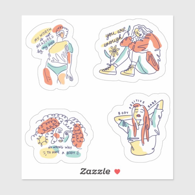 Sticker Pack d'autocollants de position corporelle (Feuille)