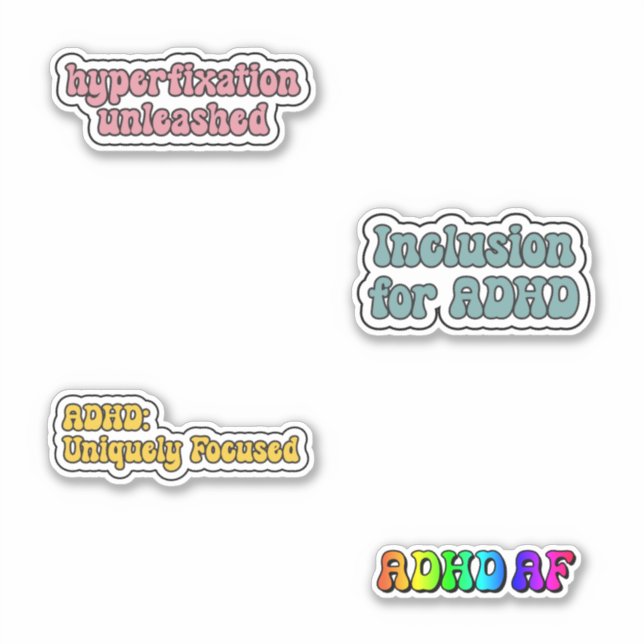 Sticker Pack d'autocollants de sensibilisation à la neurod (Devant)