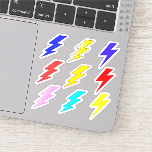 Sticker Pack d'autocollants éclair colorés
