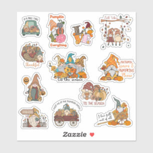 Sticker Pack d'autocollants Gnomes Automne
