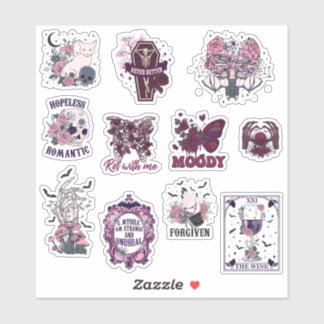 Sticker Pack d'autocollants gothiques et Halloween