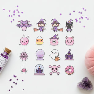 Sticker Pack d'autocollants Kawaii Pastel Witchcraft & Won