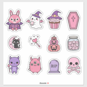 Sticker Pack d'autocollants magiques Kawaii Pastel Moonlig