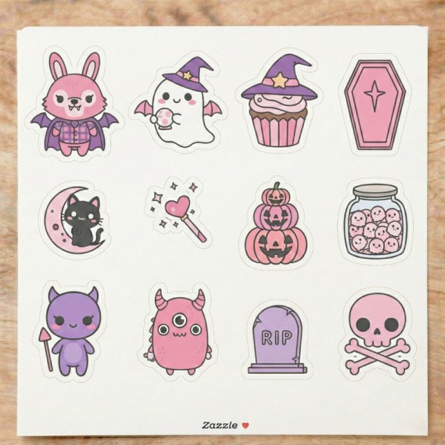 Sticker Pack d'autocollants magiques Kawaii Pastel Moonlig (Sticker Pack)