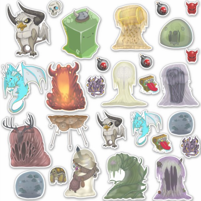 Sticker Pack d'autocollants Monster (Devant)