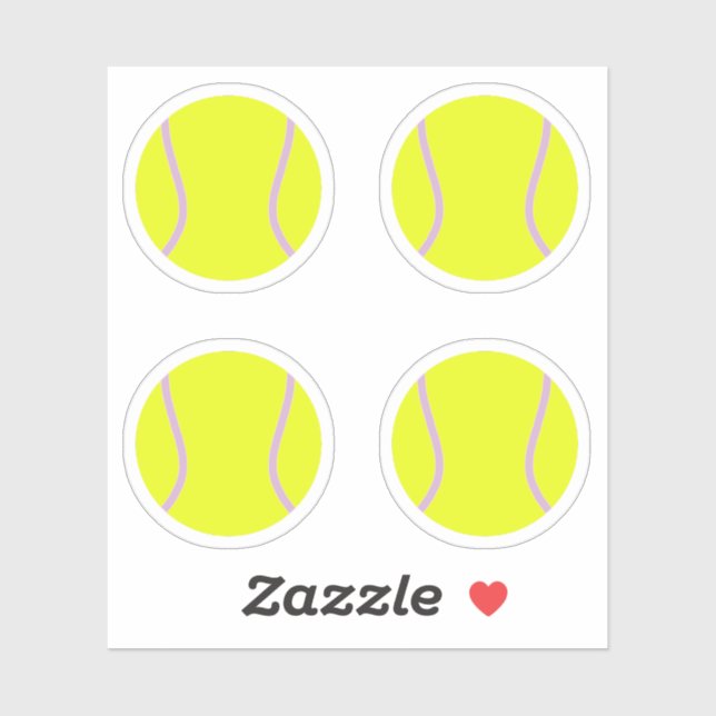 Sticker Pack de balles de tennis (Feuille)