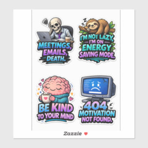 Sticker Pack de feuilles d'autocollants pour survivre au b