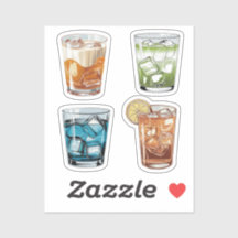 Sticker Pack thé glacé et boissons rafraîchissante
