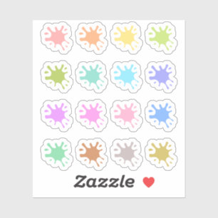 Sticker Paint Splats Date Couvertures Art Teacher Bujo Pla