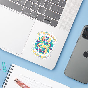 Sticker Paix dehors Milieu Bonjour Lycée Tie Dye 