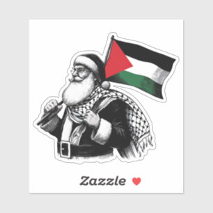 STICKER PALESTINE PÈRE NOËL STIKCER