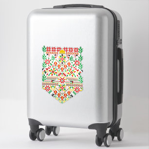 Sticker Palestine Tatreez Broderie traditionnelle