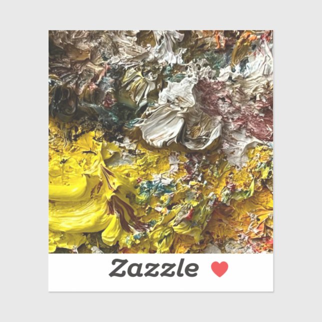 Sticker Palette de l'artiste #1 (Feuille)