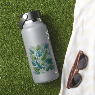 Sticker Palm vert et Turquoise Tropical Banana Monstera Fe