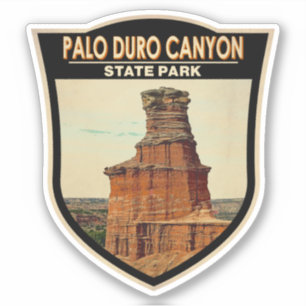 Sticker Palo Duro Canyon State Park Texas Art