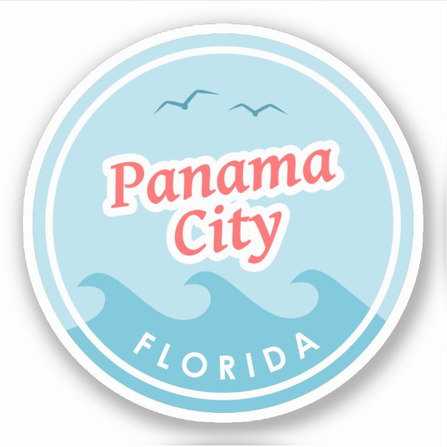 Sticker Panama City Floride (Devant)
