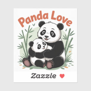 Sticker Panda confortable de retour à l'école