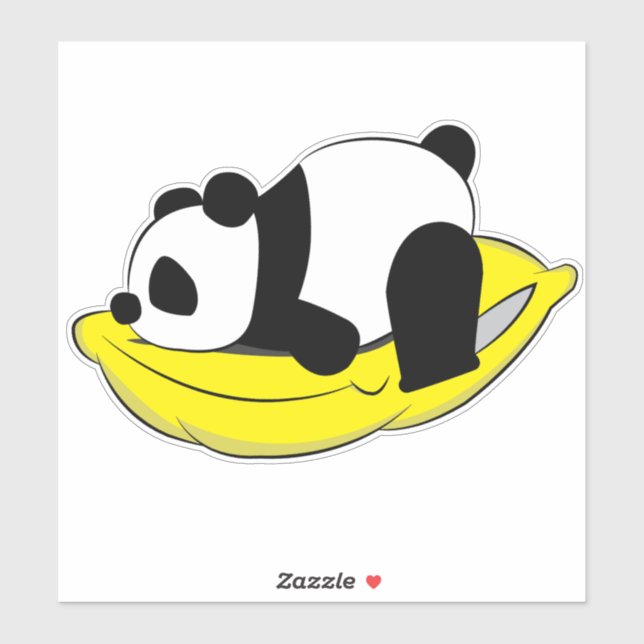 Sticker Panda endormi (Feuille)