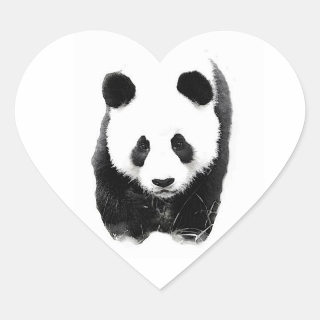 Sticker Panda Heart (Devant)