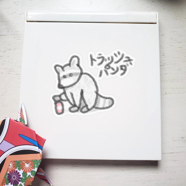 Sticker Panda japonais de déchets (Créateur téléchargé)