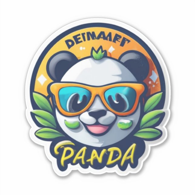 Sticker Pandas in jedem Stil (Vorderseite)