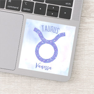 Sticker Panneau Astrologie Cute Taurus Ordinateur portable
